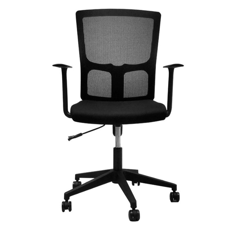 Black Fabric Upholstered Office Chair