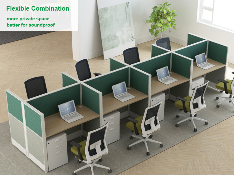 Chinese Wholesale Aluminium Call Center Cubicle Wood Coworking Desk Office Partition