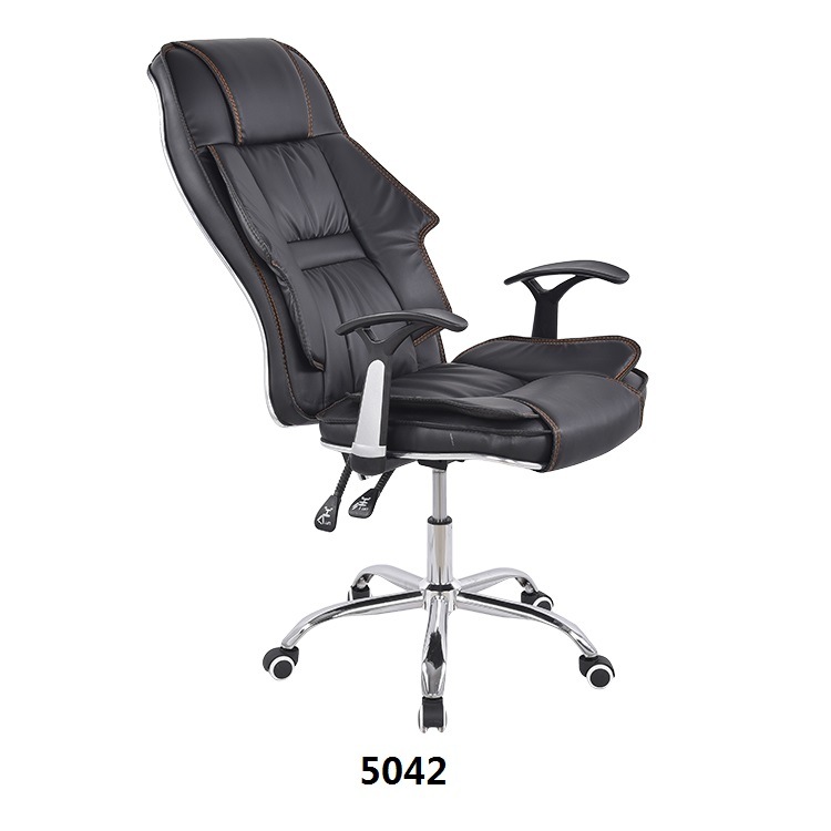 Ergonomic PU Leather Swivel Executive Office Chair Black