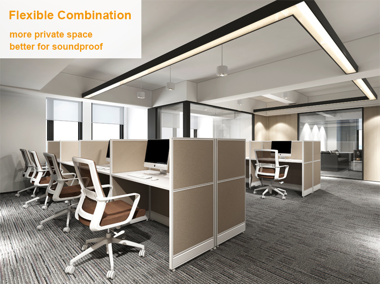 Factory Wholesale Desk Modern High Quality Modular Panel Workstation Call Center Cubicles