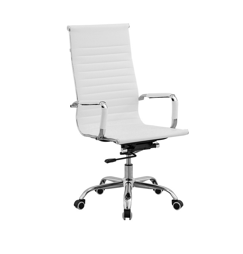 High Back White Classic Medium Back Chair
