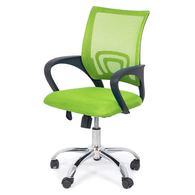 Mesh Swivel Task Office Chair with Chrome Base and Arms