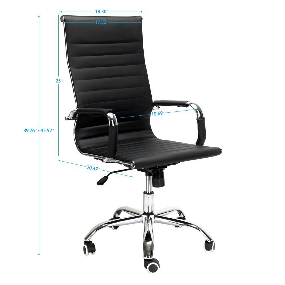 Executive Chairs Roller Office Director Boss Revolving Executive Chair (Black)
