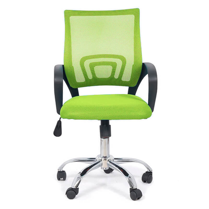 Mesh Swivel Task Office Chair with Chrome Base and Arms