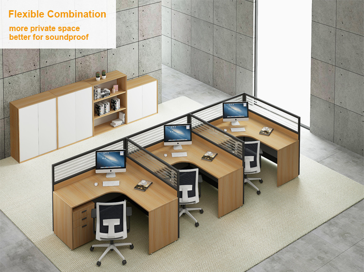 Chinese Wholesale Glass Furniture Modern Aluminium Partition Office Workstation