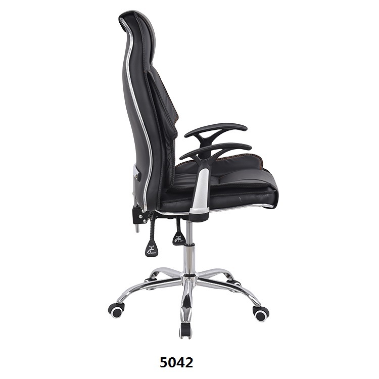 Executive Office Chair Ergonomic Reclining PU Leather Computer Seat W/Footrest