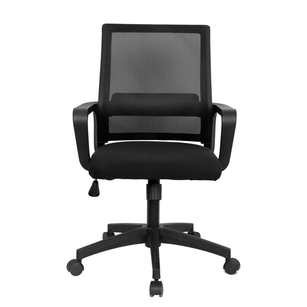 Midback Ergonomic Mesh Swivel Office Chair with Lumbar Support Black Mesh Office Chair