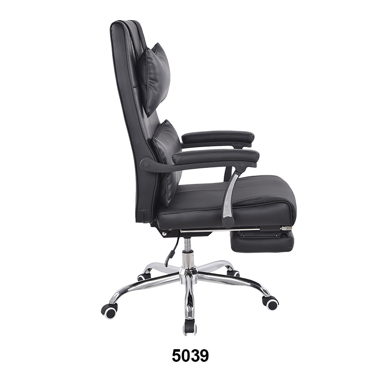 Office Furniture Executive Chair Leather Reclining Office Ergonomic Chair High Back with Footrest