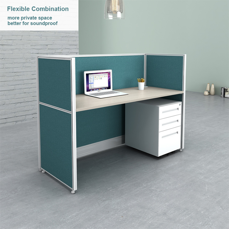 Panel System Modern Office Furniture Partition Single Workstation Desk