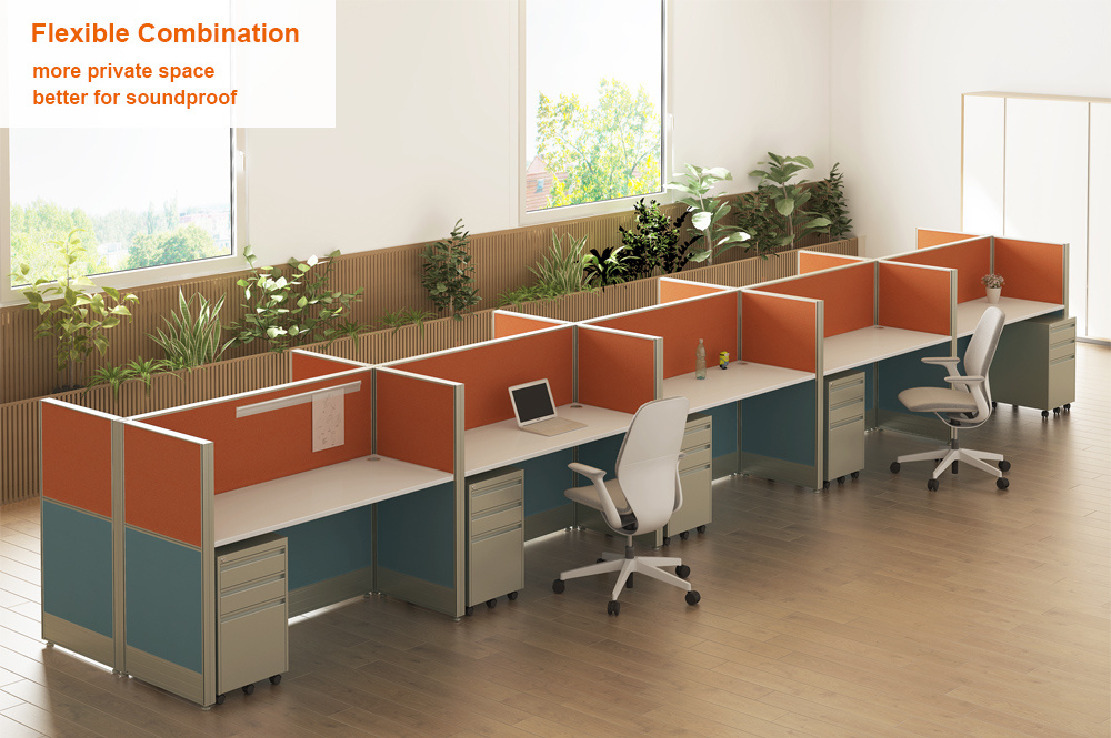 Professional Office Partition Design Wholesale Multiple Workstation Desk Cubicle