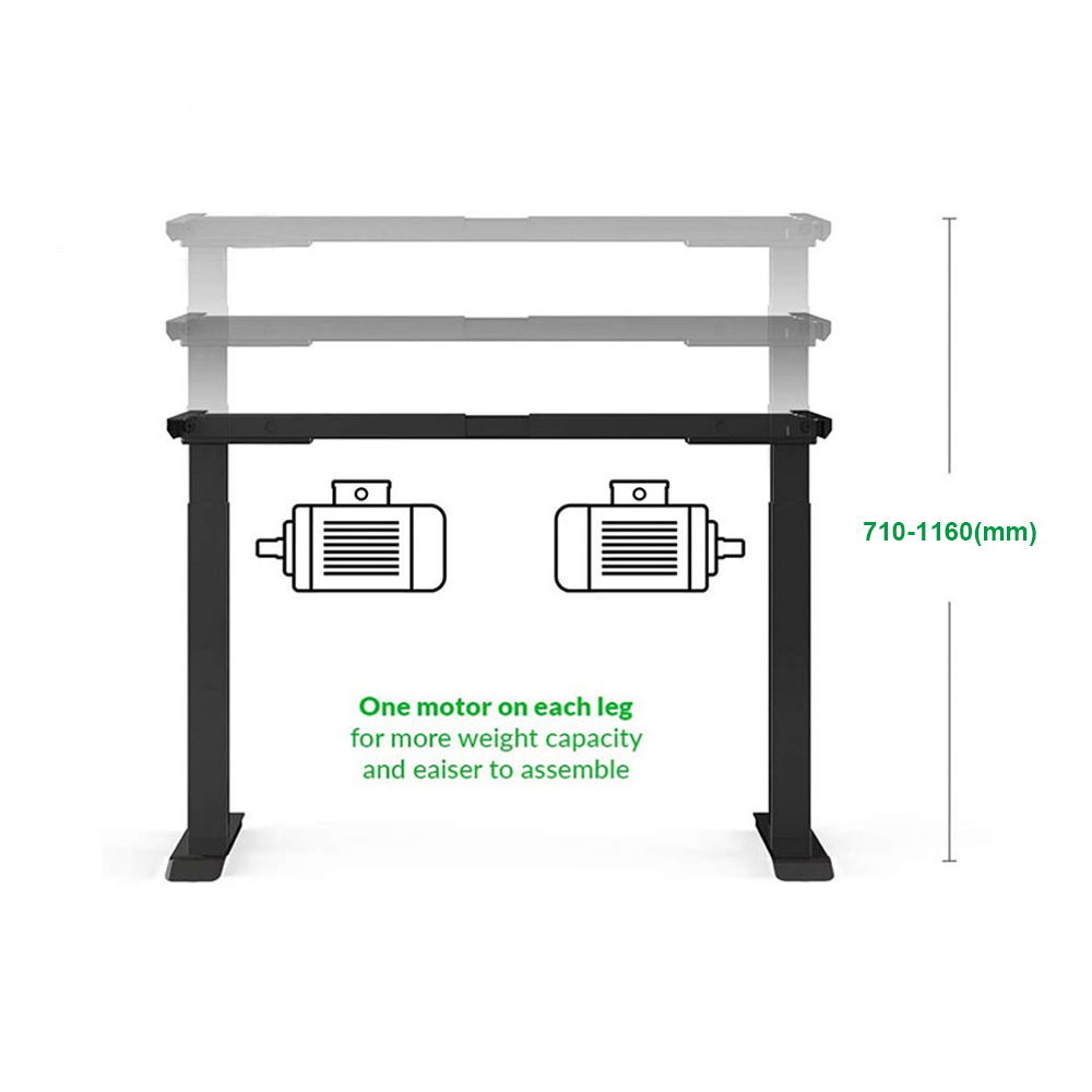 Wholesale Electrical Single Motor Adjustable Height Desk Frame Ergonomic Sit Stand Desks