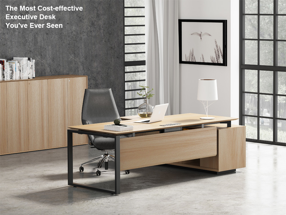 Wholesale Modern Design Large Executive Desk Luxury Metal Director Table