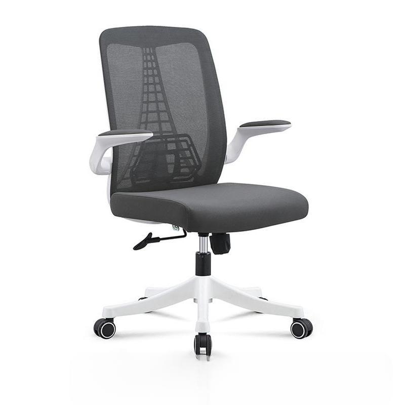 Home Office Desk Chairs MID-Back Ergonomic Office Chair with Lumbar Support and Flip-up Arms