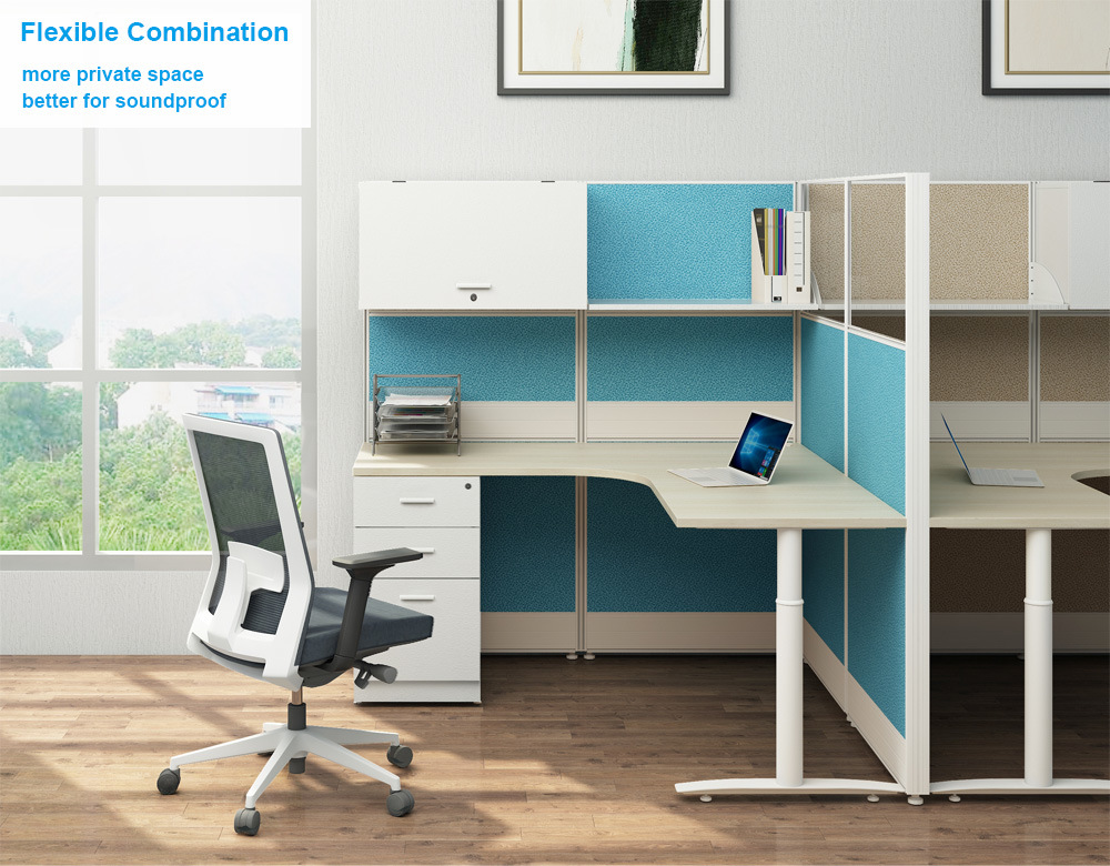 Office Partition Furniture Modern Aluminium Frame Office Workstation Cubicle