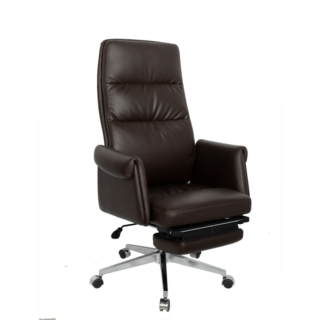 Black Leather Soft Ergonomic Boss Office Chair