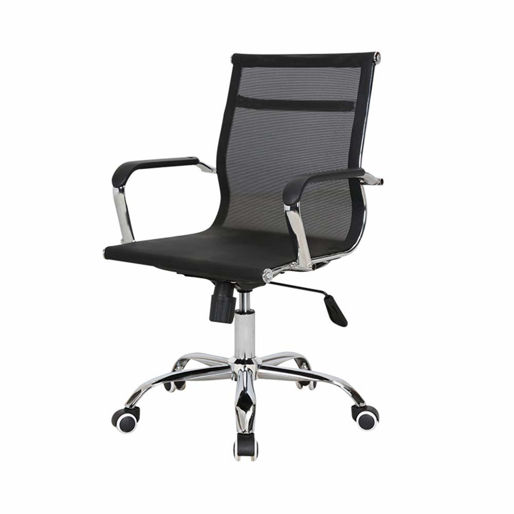 Black Mesh Executive Office Chair with Chrome Arms