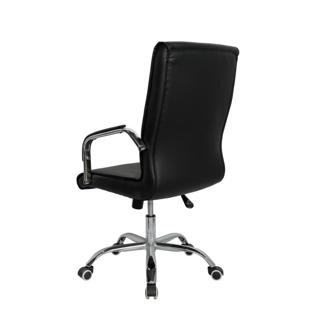 Black Leather Big and Tall Executive Office Chair