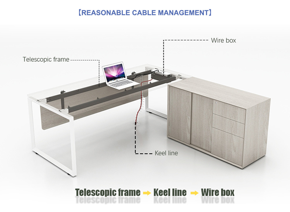 Wholesale Fashionable Design Excutive Office Desk Furniture L Shaped Manager Table