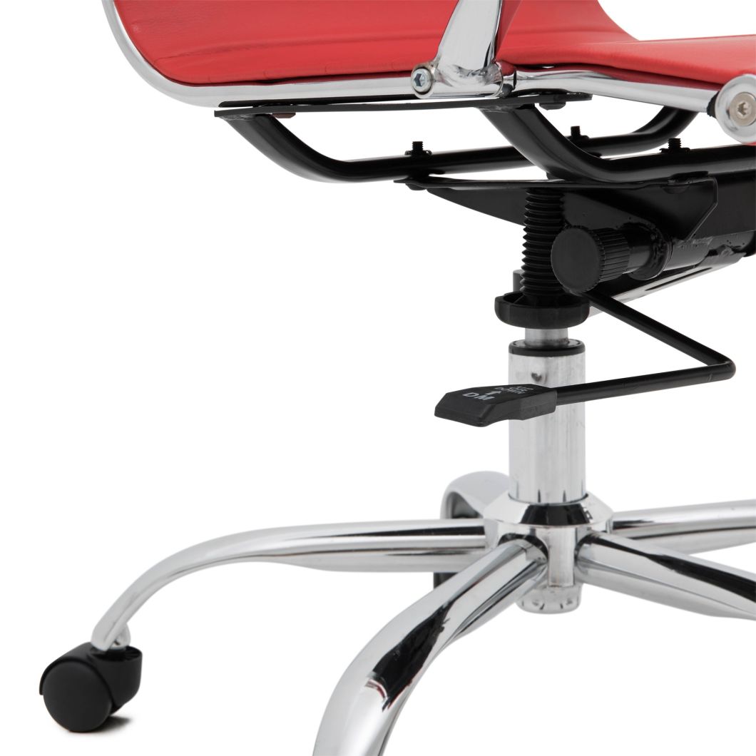 Ergonomic PU Leather Office Executive Computer Desk Chair in Red