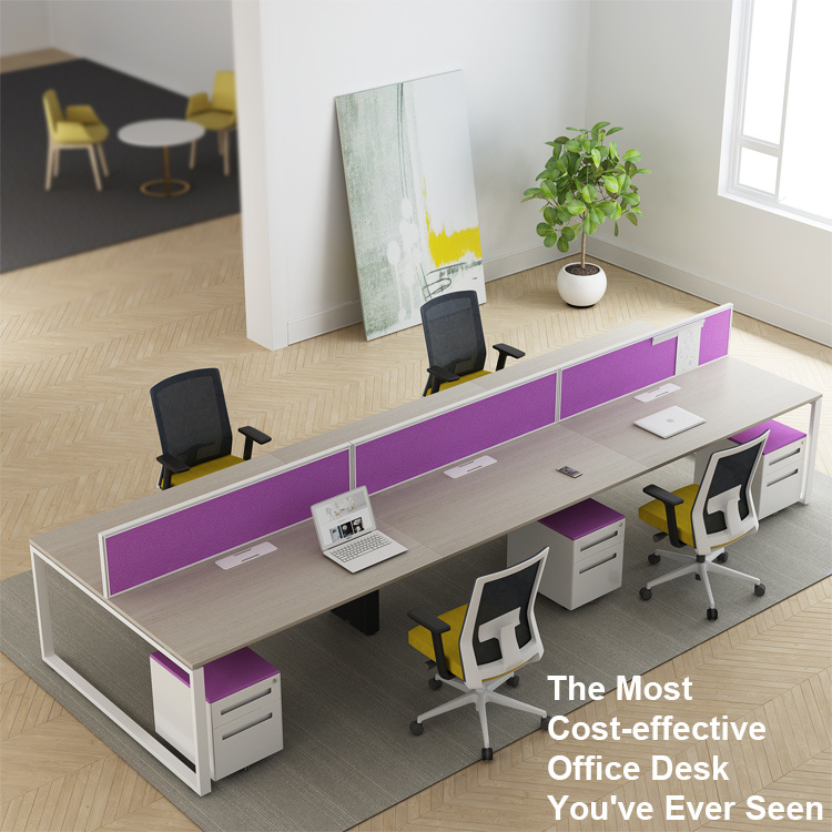 Contemporary Melamine Office Desk High Quality Modular Workstation Table