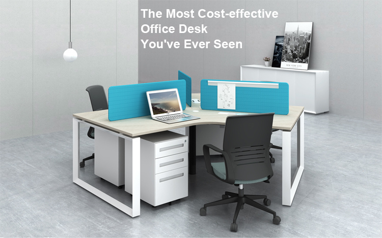 Customized Modern 3 Seater Open Plan Desk Modular Workstations Office Furniture