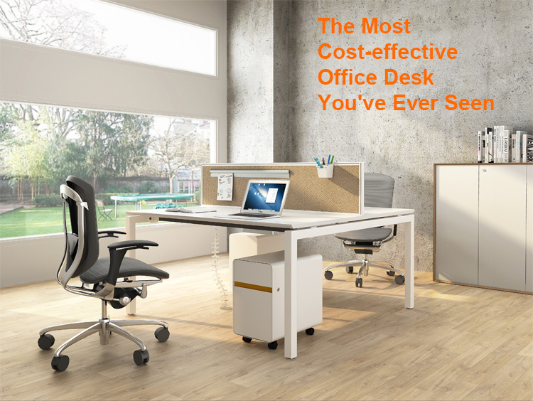 Manufacturer High Quality Modern Desk Workstation 2 Seater Office Table
