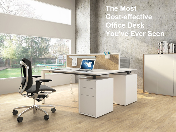 Manufacturer Table Wooden Workstation Modern Office Desk with Drawers