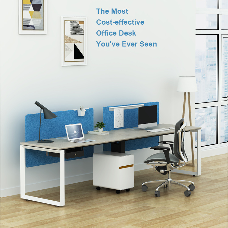 Wholesale Melamine Workstation Desk Modern Single Side Two Seat Office Table