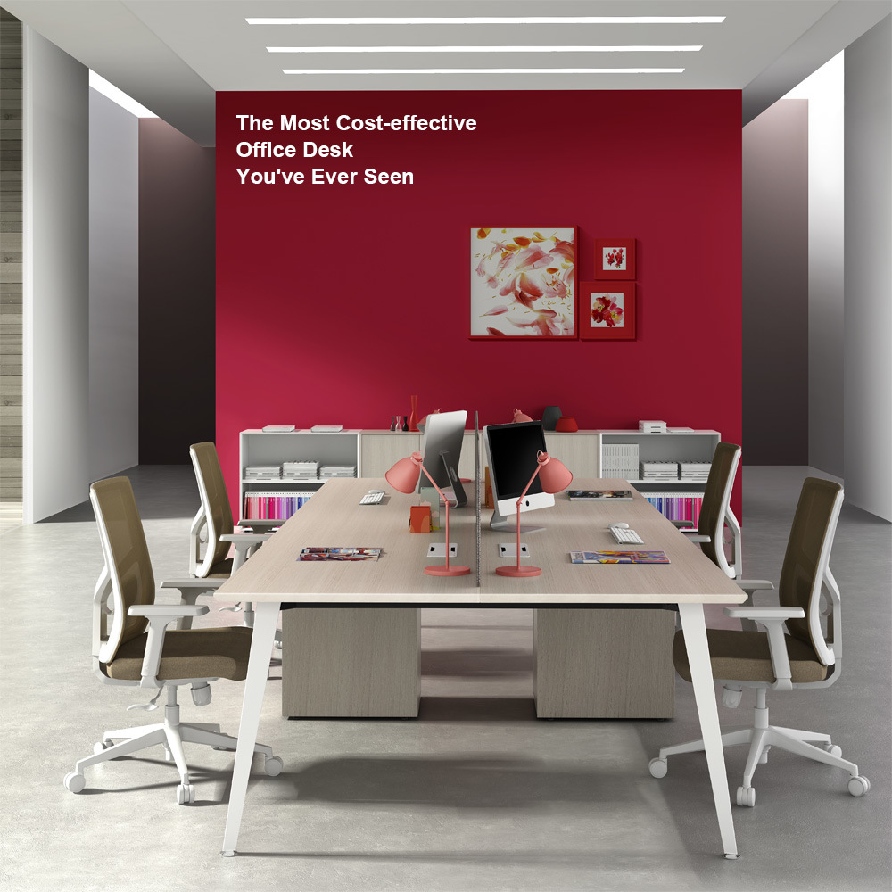 Contemporary Office Desk Wood Workstations Modern Office Furniture Table
