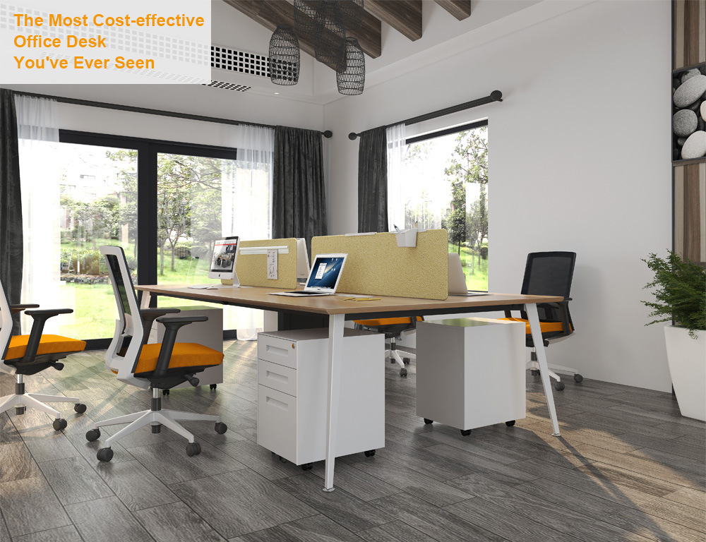 Factory Price 4 Seater Office Table Modern Desking System Workstation