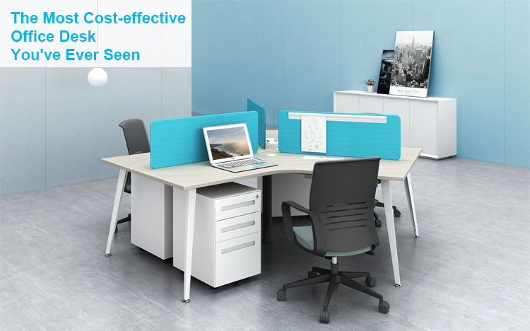 Office Furniture Manufacturer Modern Office Table 120 Degrees Staff Desk