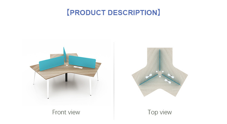 Office Furniture Manufacturer Modern Office Table 120 Degrees Staff Desk